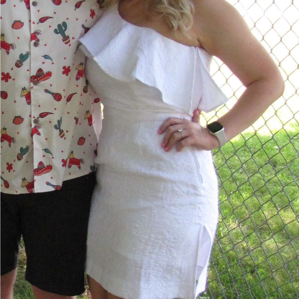 Lily Pulitzer romper dress bridal